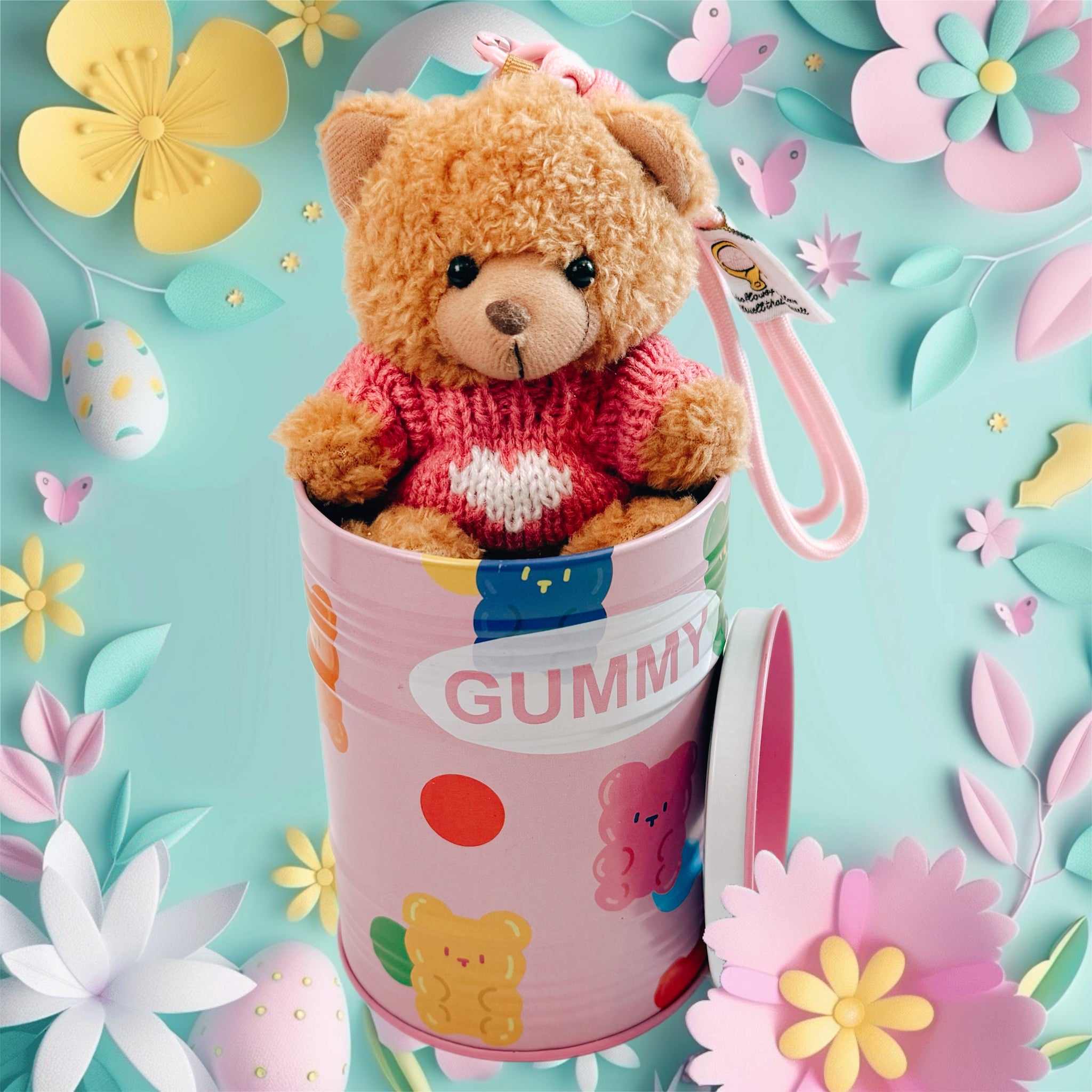 Surprise Bear Keychain
