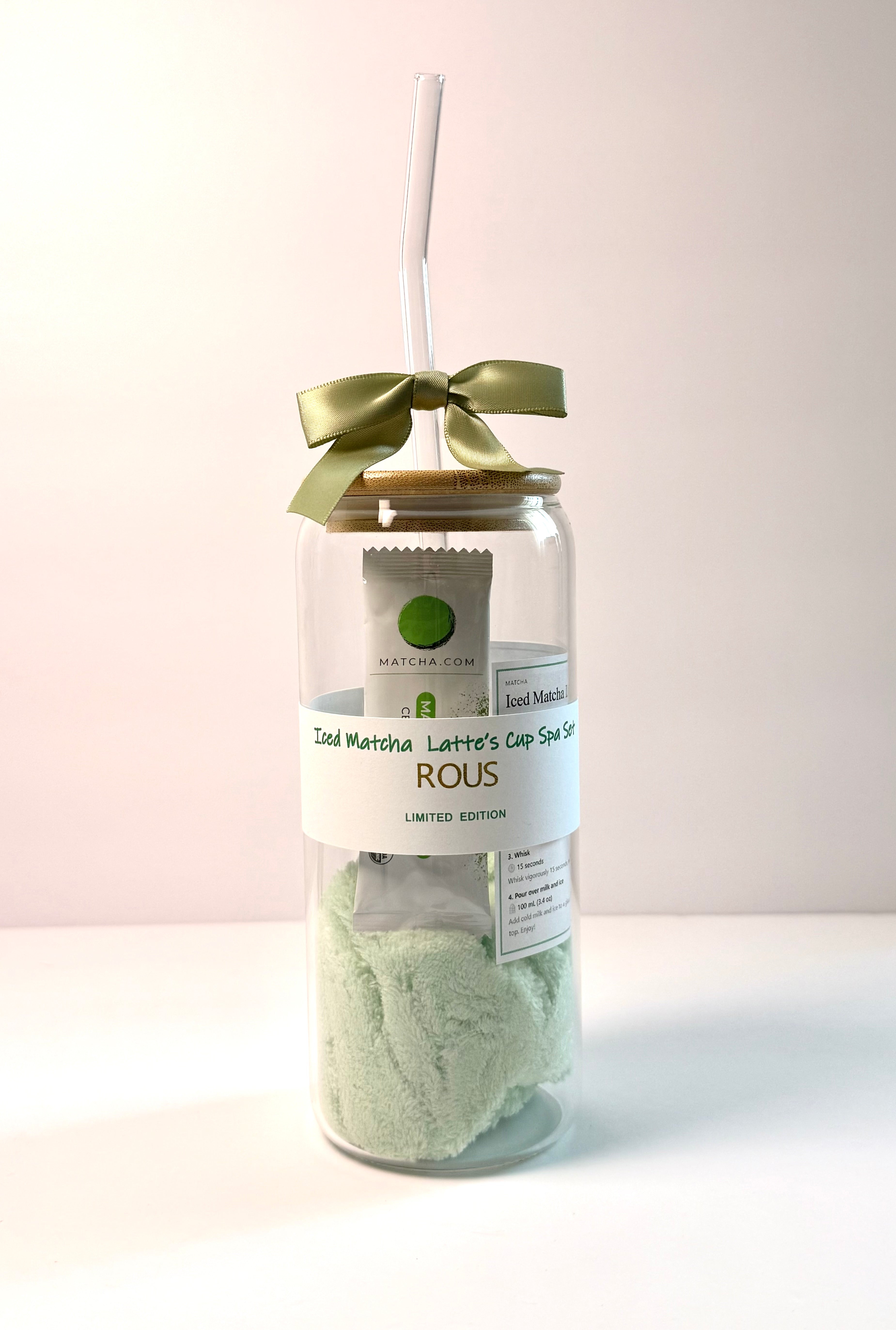 Iced Matcha Latte's Cup Spa Set