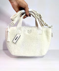 Plush Teddy Mini Tote Bag - Pink