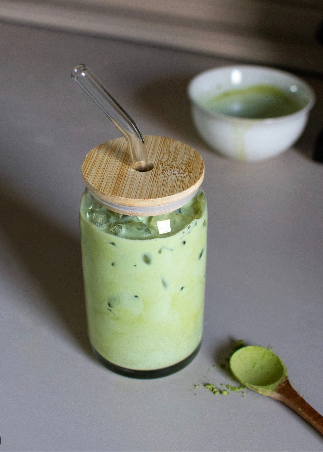 Iced Matcha Latte's Cup Spa Set